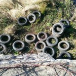 Tyres chucked over Pont Felin